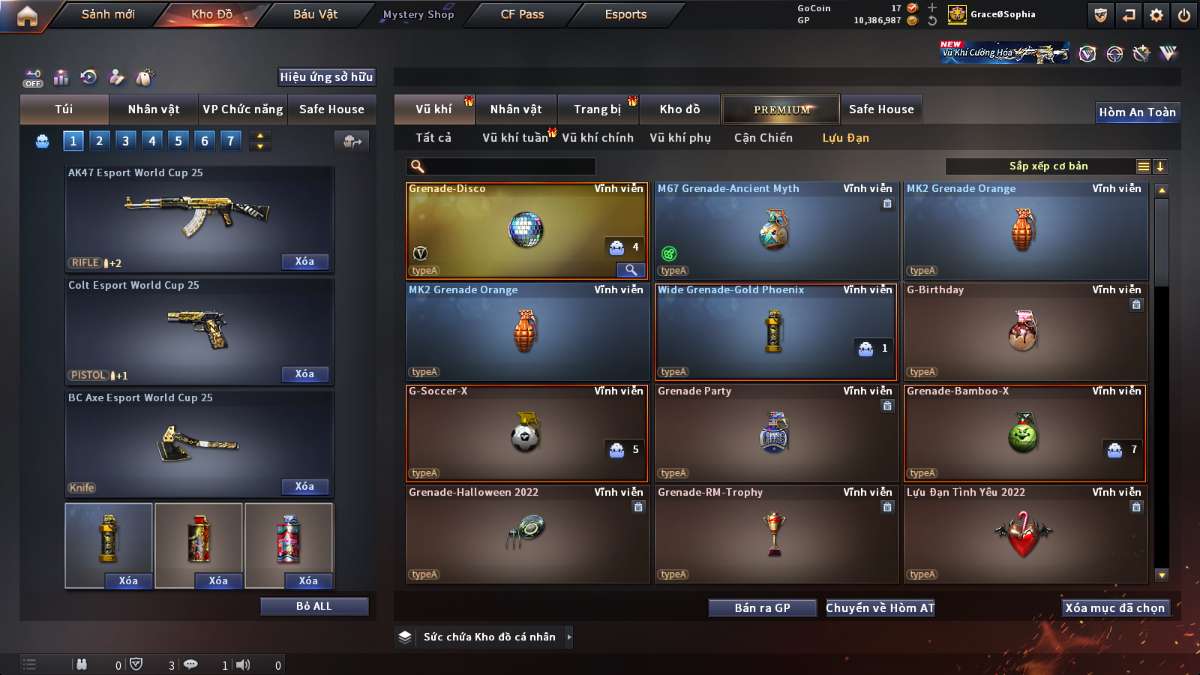 shop acc cf uy tin gia re